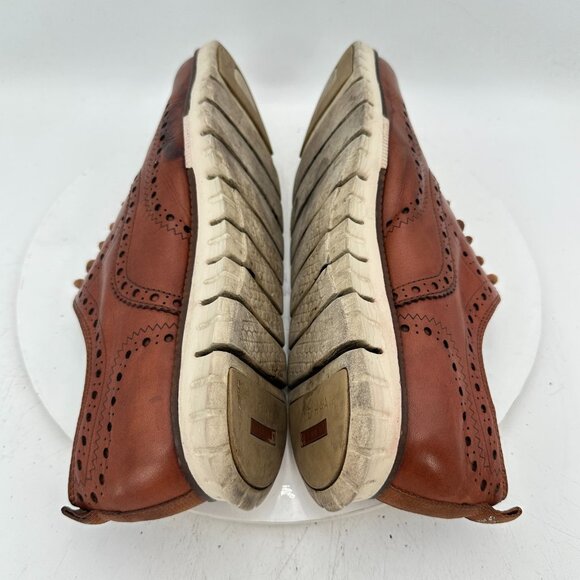 Cole Haan Zerogrand Men Size 8.5M Brown Leather Wingtip Oxford Dress Shoes - Picture 6 of 11